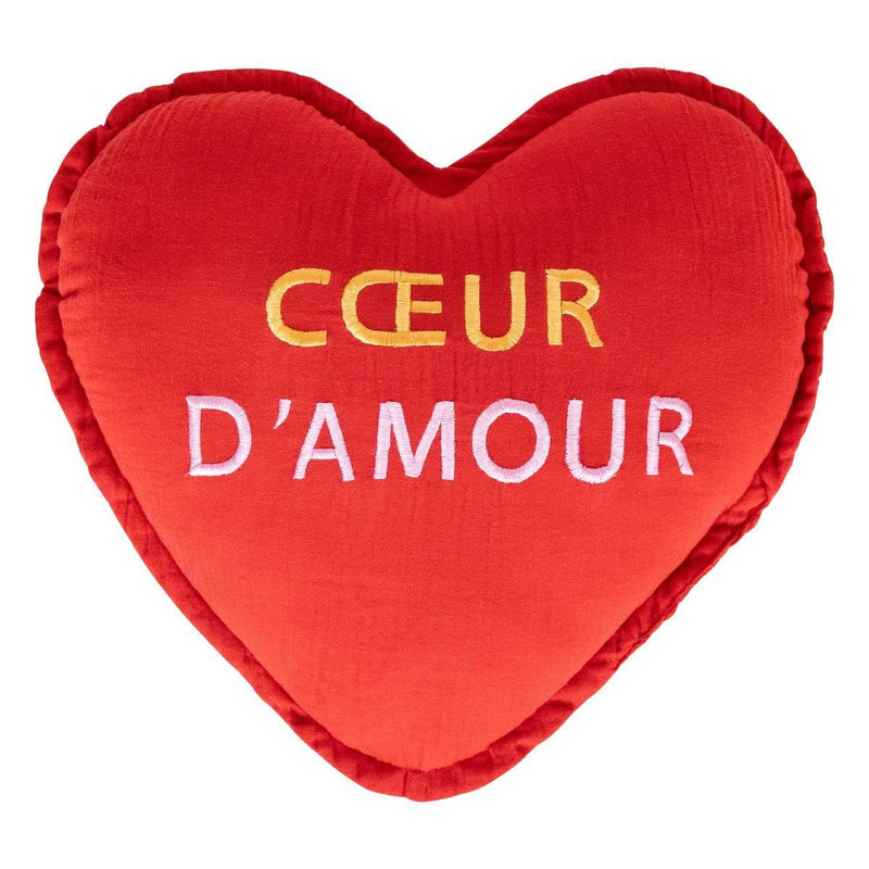 Cuscino Cuore Rosso 40 x 40 cm