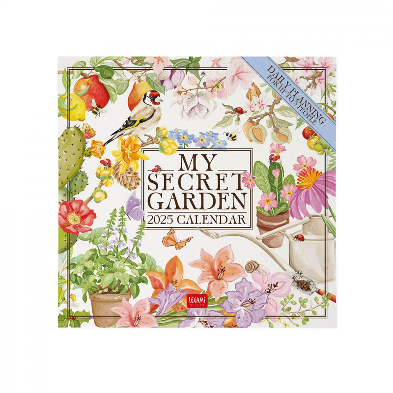 Calendario da Muro 2025 - My Secret Garden - 30 x 29 cm