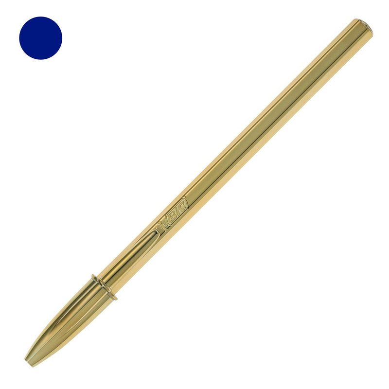 BIC Celebrate Oro Penna a Sfera Inchiostro Blu Fusto Oro