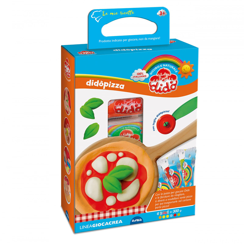 Didò Pasta da Modellare Pizza con Accessori Set Gioco Educativo per Bambini