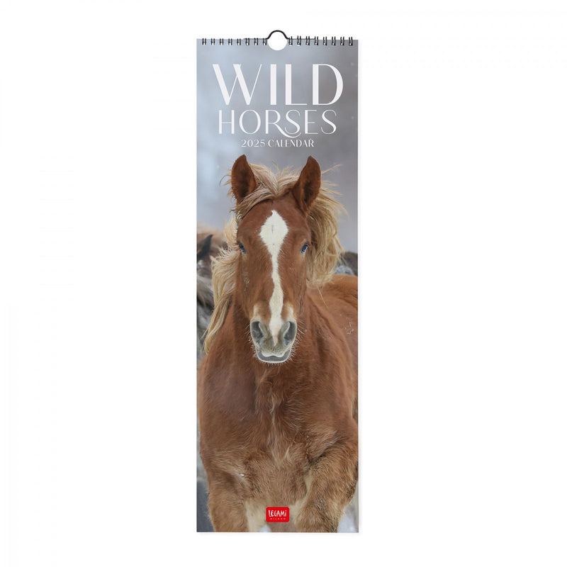 Calendario da Muro 2025 - Wild Horses - 16 x 49 cm