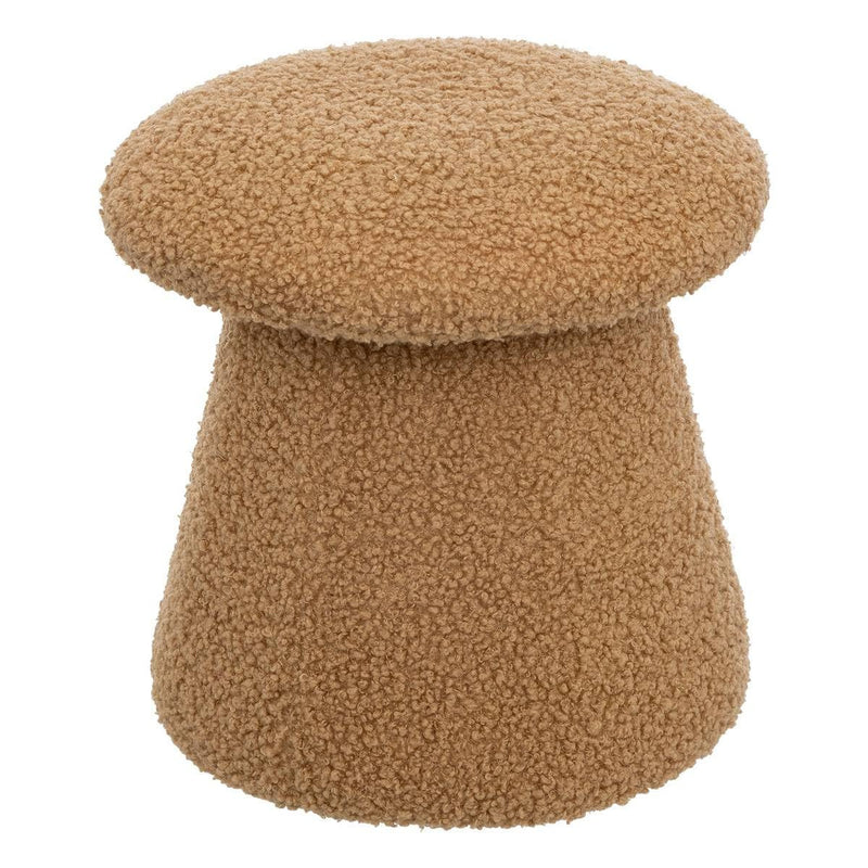 Pouf per Bambini in Boucl Marrone Caramello 27 cm