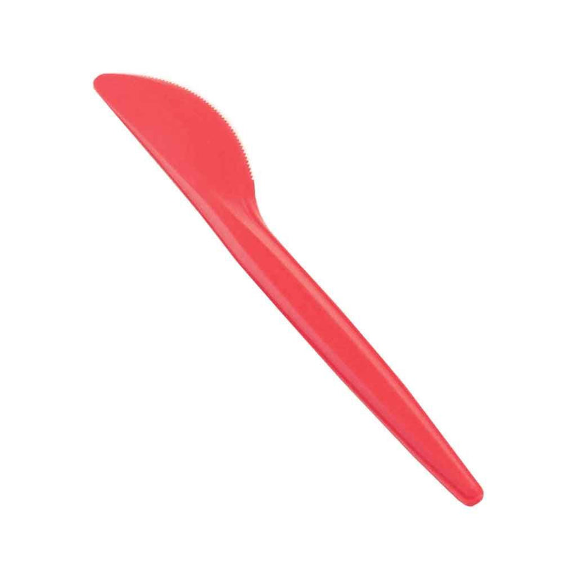 Coltello Mater-bi® 100% Compostabile Rosso Lampone 16 cm - 20 pezzi