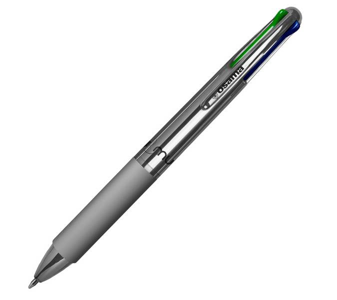 Penna a Sfera Osama 4Multi Chrome Old Silver