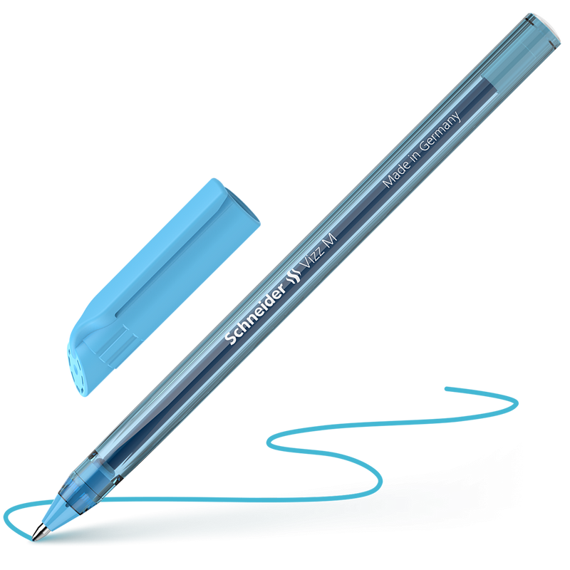Penna a Sfera Schneider Gelco Vizz Azzurro con Tratto Medio
