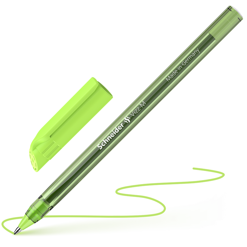 Penna a Sfera Schneider Gelco Vizz Verde Chiaro con Tratto Medio