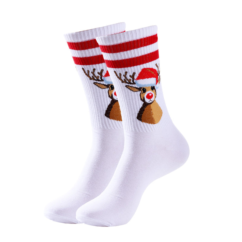 Calze Rudolph Bianco e Rosso / Taglia: 36-40