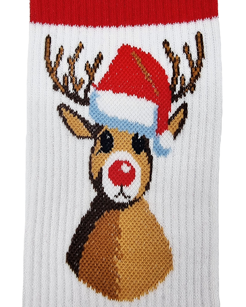 Calze Rudolph Bianco e Rosso / Taglia: 36-40