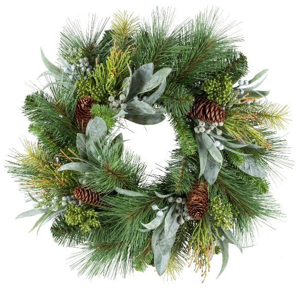 Ghirlanda Abete con Pigne 31 cm