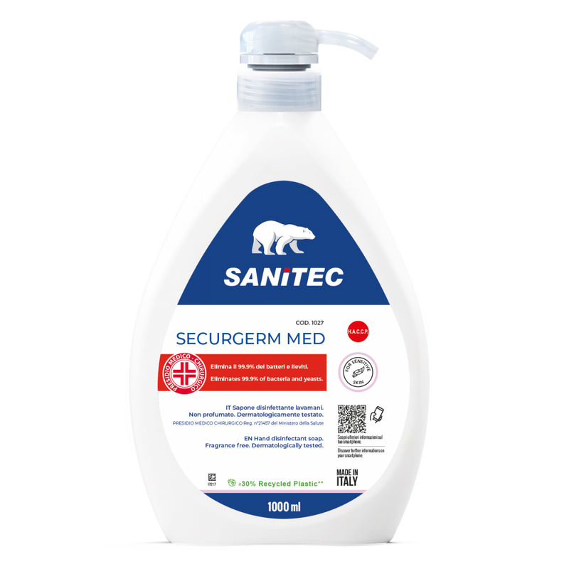 Sapone Liquido Antibatterico per Mani Securgerm HACCP 1 lt