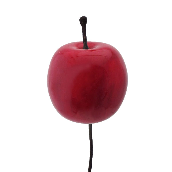 Pick Mela Rossa in PVC 3,5 cm