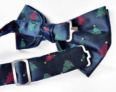 Papillon Albero di Natale Blu, Verde e Rosso