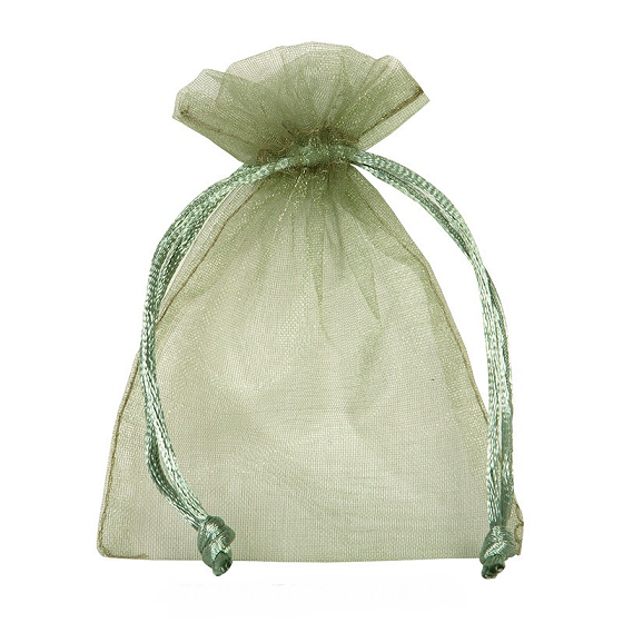 Sacchetto in Organza Verde Salvia 9 x 12 cm - 10 pezzi