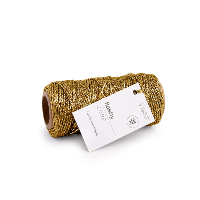 Cordoncino Lurex Flashy Oro 1,5 mm x 25 mt