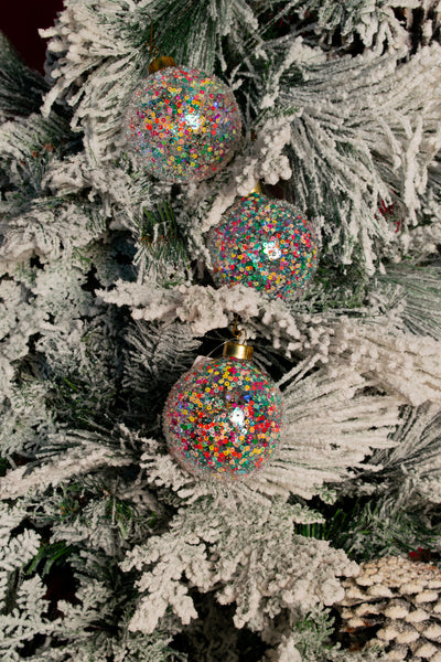 Sfera Vetro Rainbow Multicolor 8 cm