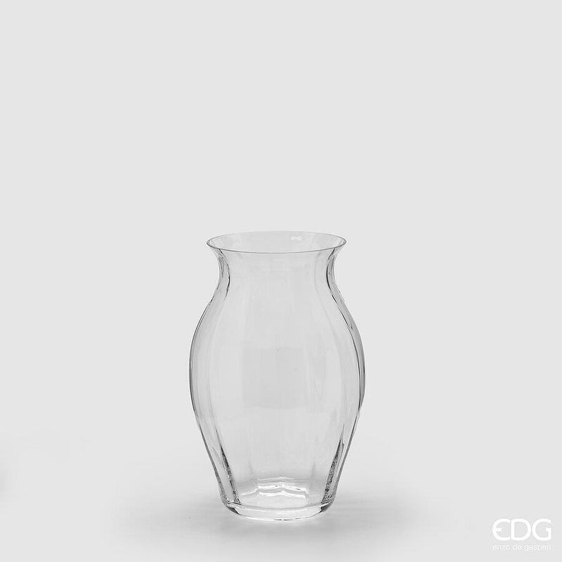 Vaso Anfora in Vetro Nida Optic Trasparente 18 x 28 cm