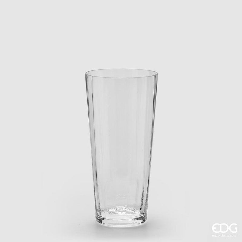 Vaso Svasato in Vetro Nida Optic Trasparente 17 x 35,5 cm