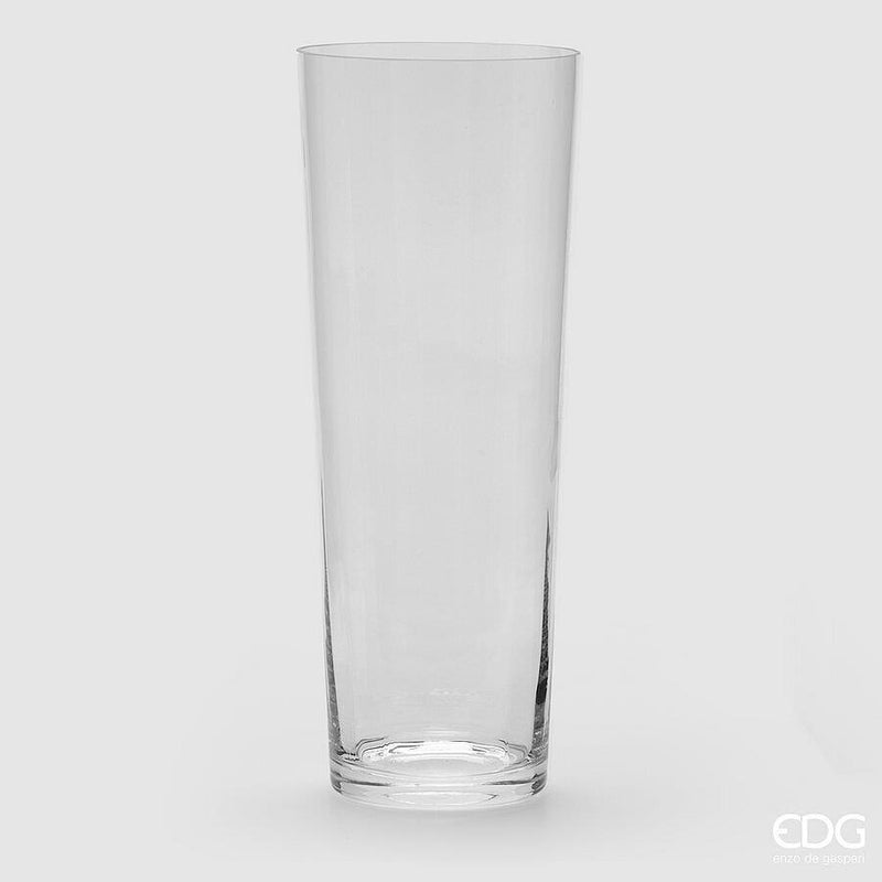 Vaso Svasato in Vetro Nida Optic Trasparente 17 x 45 cm