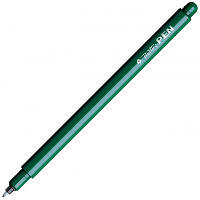 Pennarello Tratto Pen Metal Look Verde Scuro