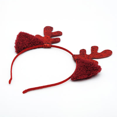 Cerchietto Renna Rosso