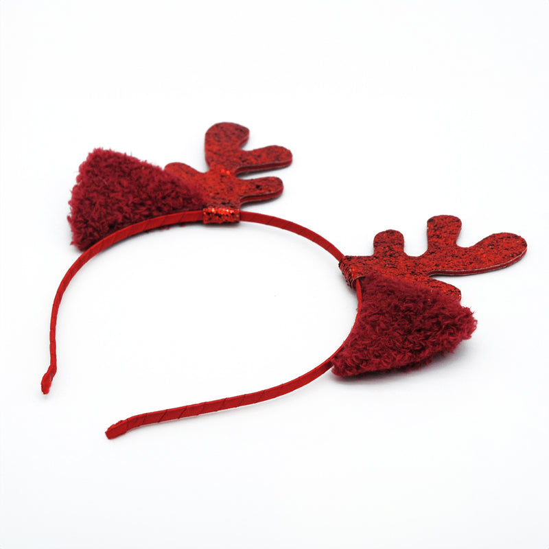 Cerchietto Renna Rosso