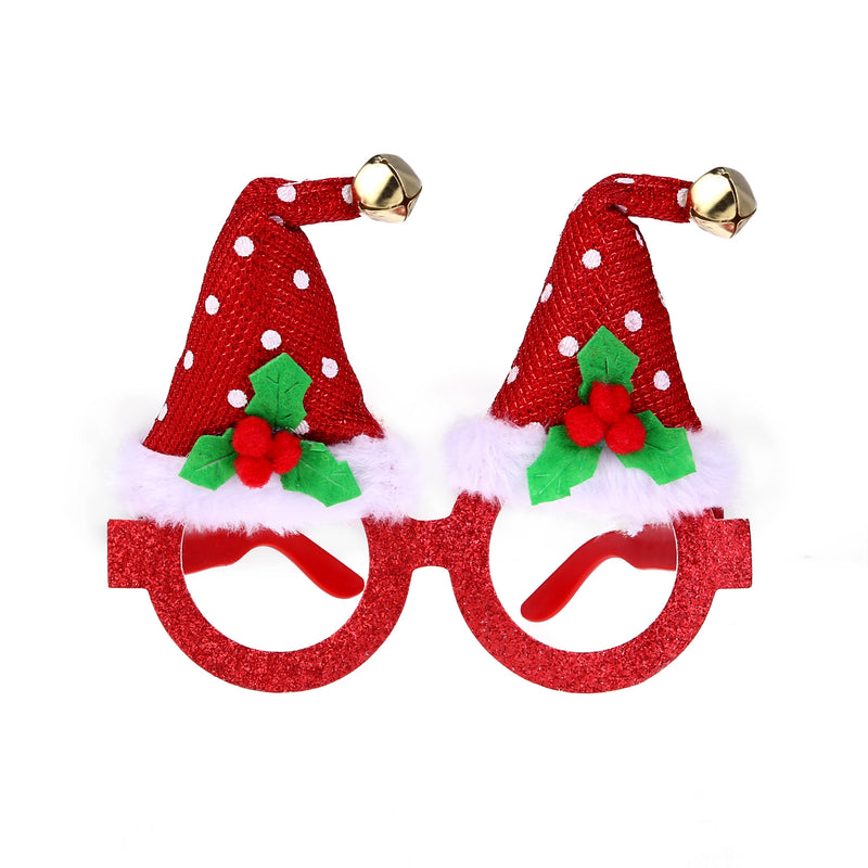 Occhiali Cappello Babbo Natale Rosso