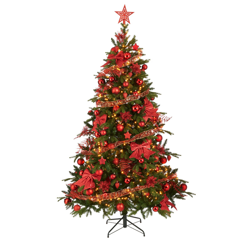 Set Decorazioni per Albero in PVC Rosso - 100 pezzi