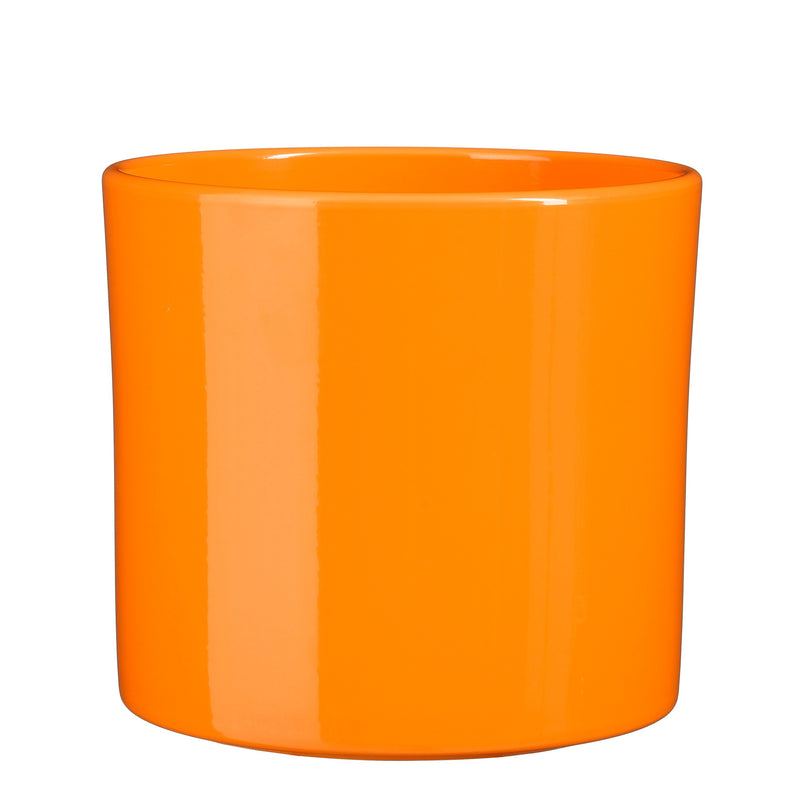 Vaso Tondo Era Ceramica Arancio 28 x 26 cm