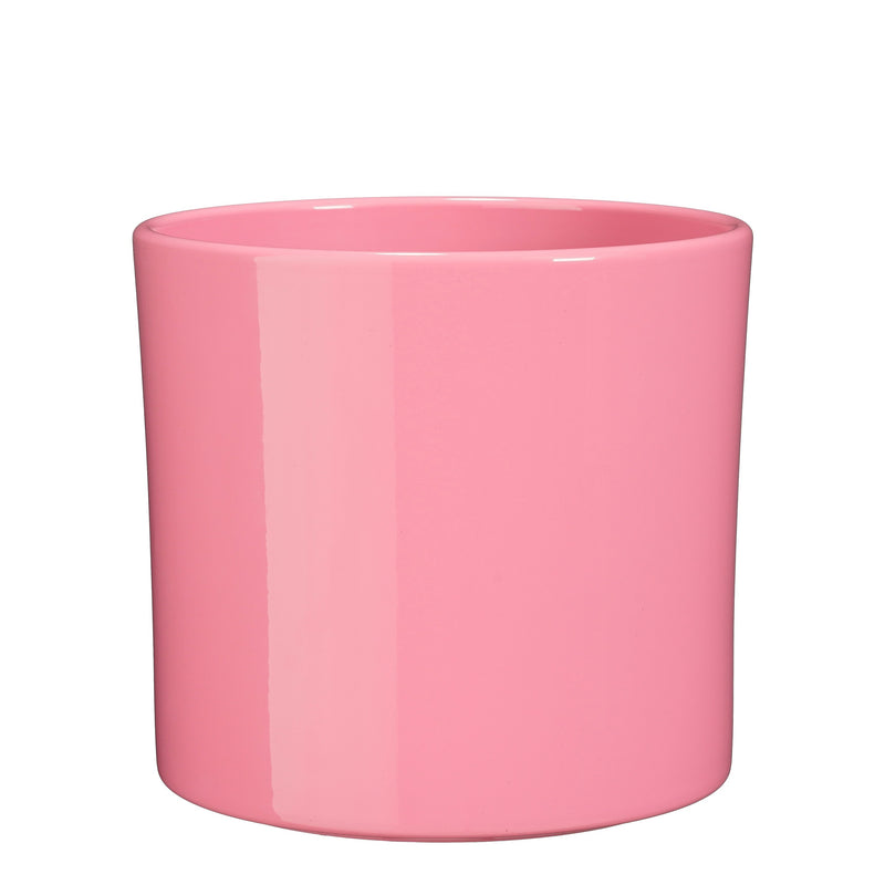 Vaso Tondo Era Ceramica Rosa 19,5 x 17,5 cm