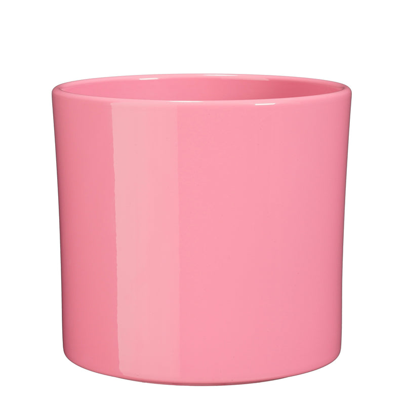 Vaso Tondo Era Ceramica Rosa 28 x 26 cm