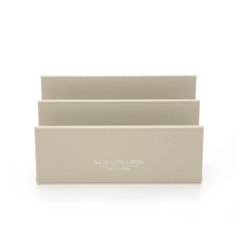 Porta Lettere A. G. Spalding & Bros in Pelle Rigenerata Beige Chiaro