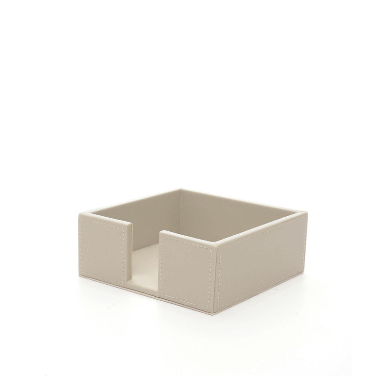 Porta Carte Quadrato A.G. Spalding & Bros in Pelle Rigenerata Beige Chiaro