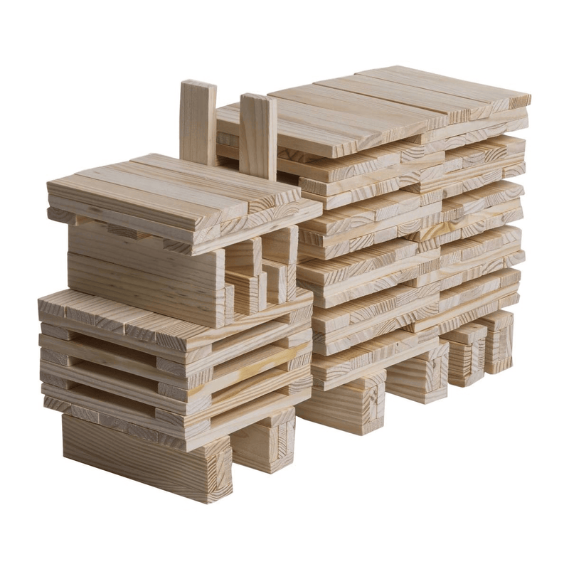 Set Costruzioni Tavolette di Legno  - 200 pezzi