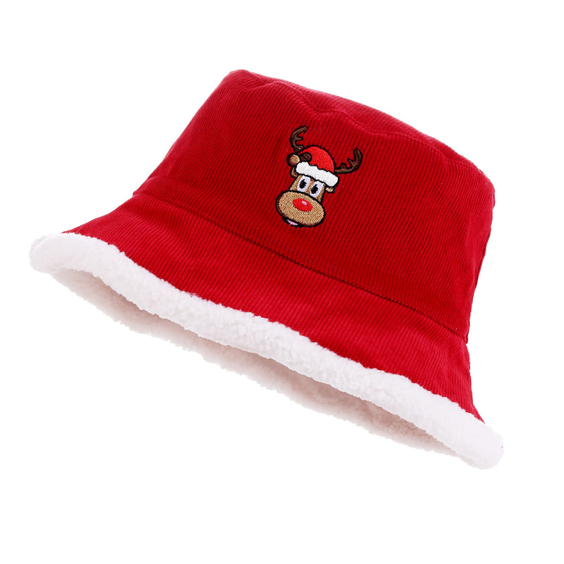 Cappello Bucket Hat Rudolph Rosso