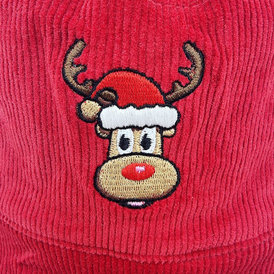 Cappello Bucket Hat Rudolph Rosso