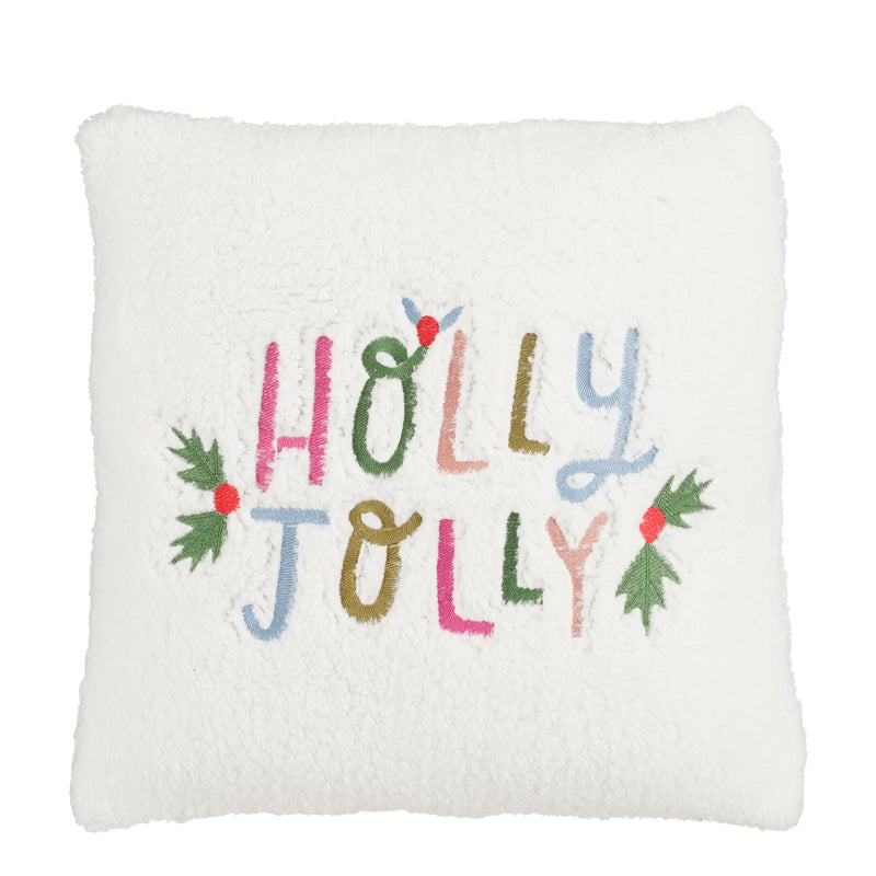 Cuscino Holly Jolly Bianco 45 x 45 x 10 cm