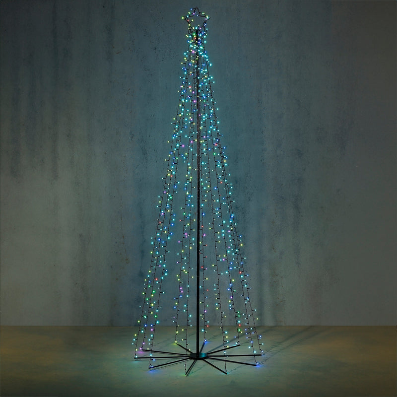 Albero 560 LED Multicolor con Telecomando 90 x 240 cm