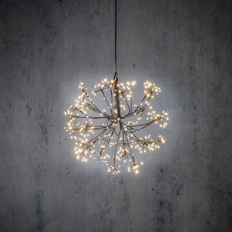 Sfera Luci 384 LED Bianco Caldo con Timer IP44 30 cm