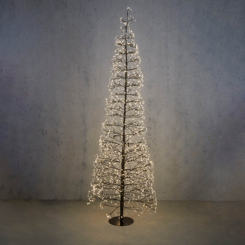 Albero di Natale con 3000 Luci LED Bianco Classico con Timer 210 cm