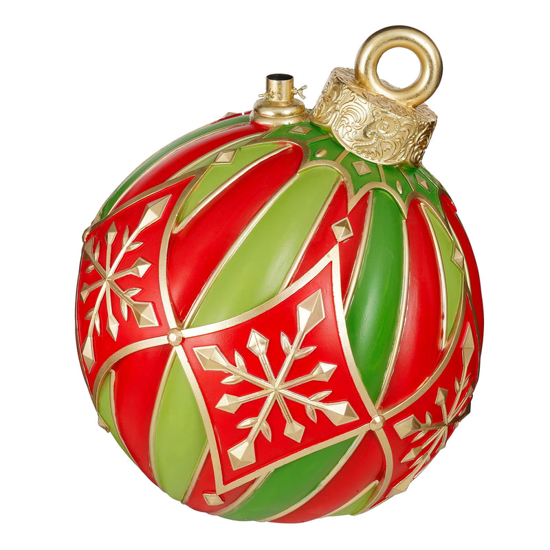 Sfera Porta Albero XMAS Tree Rosso e Verde 60 x 66 cm