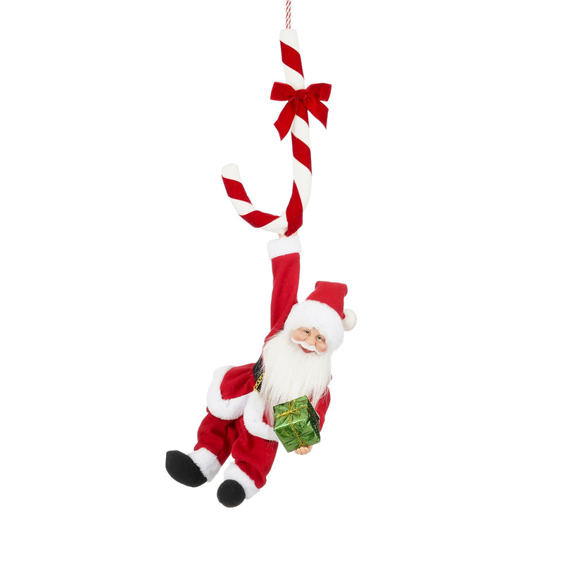 Babbo Natale Candy Cane con Musica e Movimenti a Batteria 36 x 16 x 82 cm