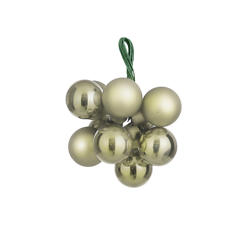 Sfera in Vetro Grappolo Verde Chiaro 2 cm