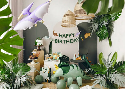 Festone in Carta Dinosauri Happy Birthday Multicolor 300 cm