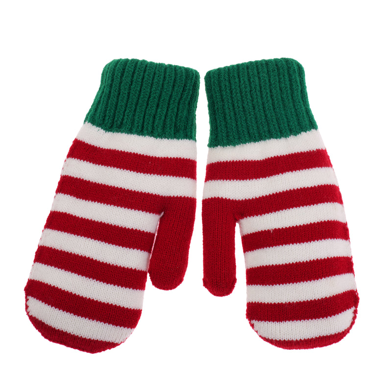 Guanti Maglia Elfo Verde e Rosso / Taglia: L