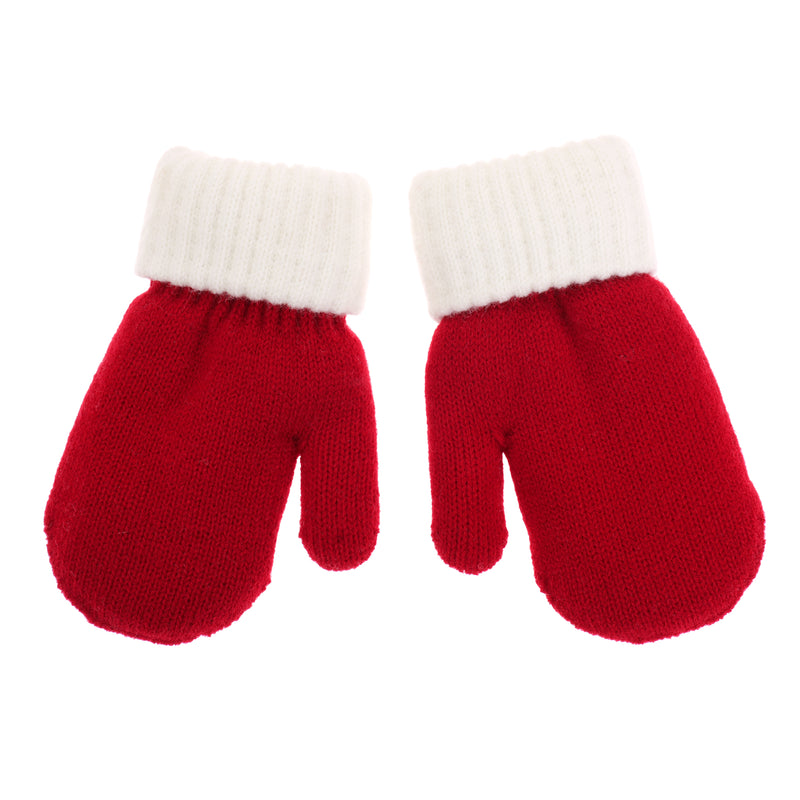 Guanti Maglia Babbo Bianco e Rosso / Taglia: S