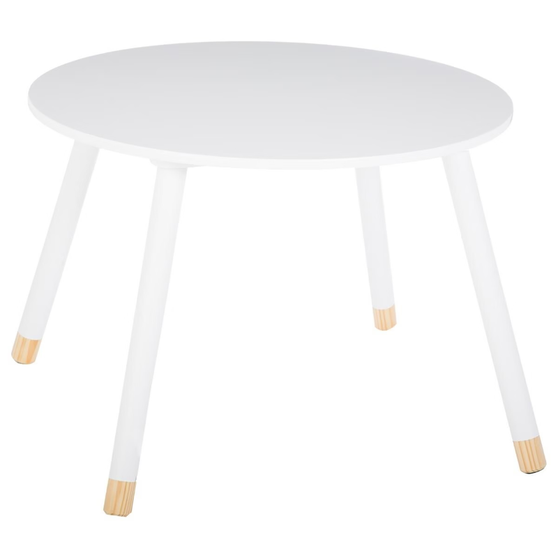 Tavolino per Bambini Tondo Bianco 60 cm