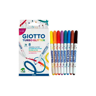 Set Pennarelli Giotto Turbo Glitter - 8 pezzi