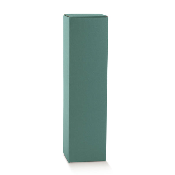 Scatola Porta Bottiglia Magnum Fibra Verde 115 x 115 x 430 mm