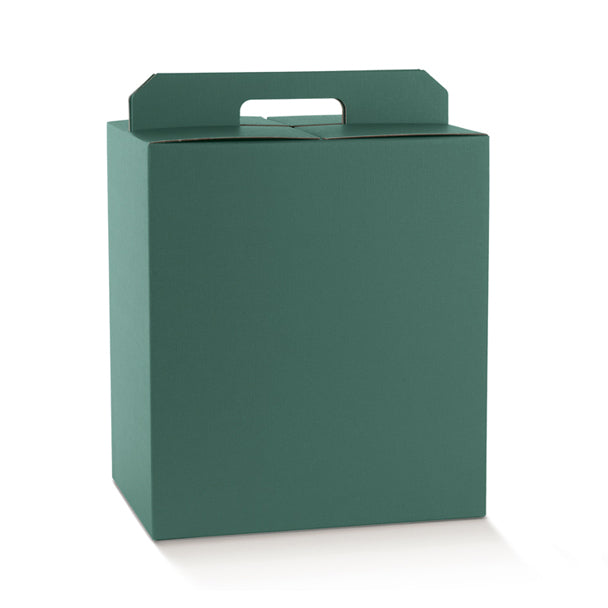 Scatola Porta Panettone e Bottiglie Fibra Verde 430 x 240 x 345 mm