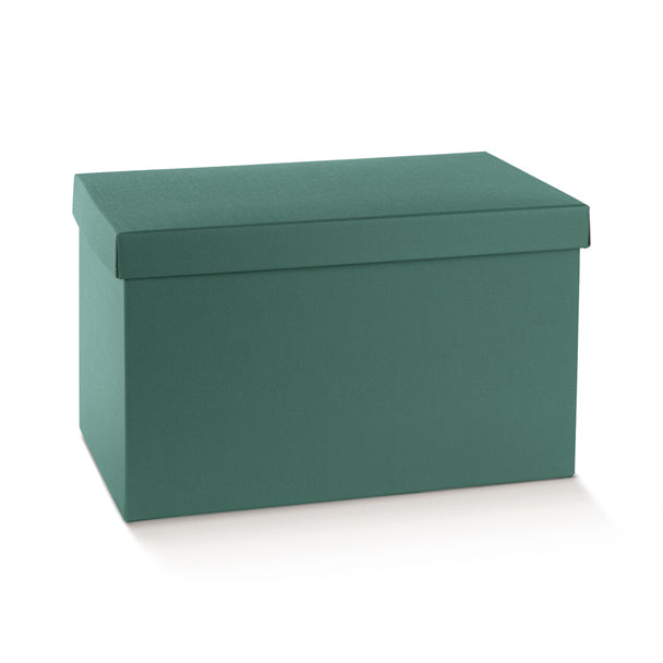 Scatola Fondo e Coperchio Fibra Verde 490 x 340 x 340 mm